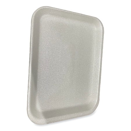 Gen Meat Trays, No 4S, 9.5 x 7.25 x 0.5, White, 500PK 4SWH